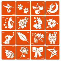 Набір трафаретів для біо-тату 