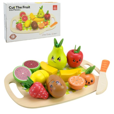 Дитяча дерев’яна іграшка "Фрукти" C9414 фрукти на магнітах, дощечка