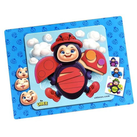 Развивающий пазл-вкладыш "Божья коровка эмоции" (ПСД280) PSD280