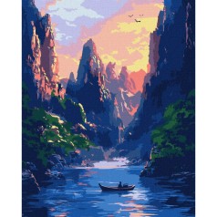 Картина за номерами "Величні гори" ©art_selena_ua KHO6365, 40х50 см