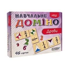 Обучающая настольная игра Домино Дроби НД017 дидактический материал