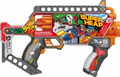 Іграшковий пістолет автомат. барабан на батарейках з м'як. набоями Super Hear (24 шт.) (30,5х20,5см)