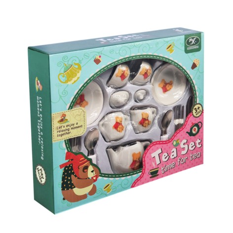 Дитячий набір посуду Tea set 868-E6-4 порцеляна, 17 предметів