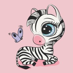 Картина за номерами "Зебра" Art Craft 15085-AC 30х30 см                                                                 