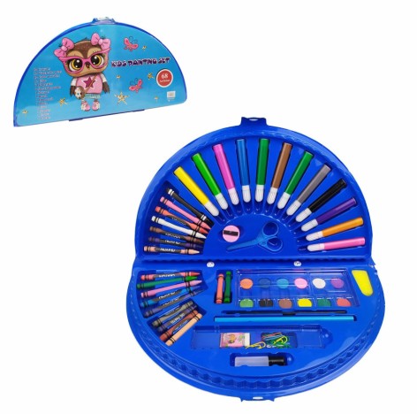 Детский набор для творчества и рисования MK 3918-2 в чемодане Сова