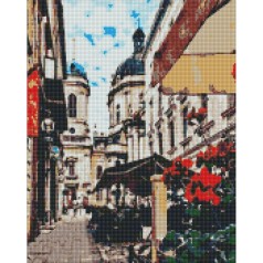 Алмазна мозаїка "Чарівний Львів" ©Личко Євген AMO7229 40х50 см Ідейка