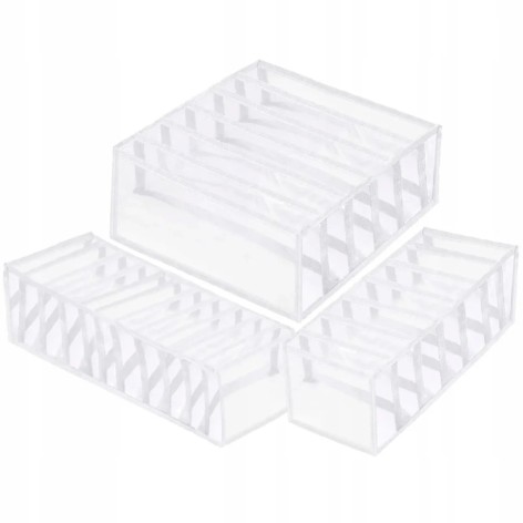 Набір органайзерів для зберігання білизни Springos HA3114 білий