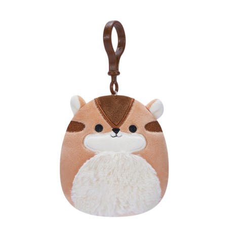 М'яка іграшка на кліпсі Бурундук Мельзі SQUISHMALLOWS SQCP00148, 9 см