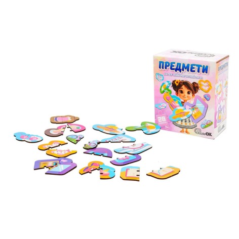 Деревянный магнитный пазл 