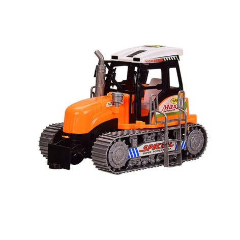 Трактор детский инерционный 668 в слюде Оранжевый