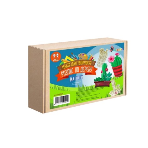 Набор детского творчества Роспись по дереву «Магниты-кактусы» РД-009