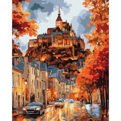 Картина за номерами "Осіннє містечко" ©art_selena_ua KHO3665, 40х50 см