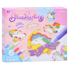 Дитячий набір для творчості "Підвіска-розмальовка" 7600-1-23-21-2123-3 ланцюжок, фарби 6 кольорів