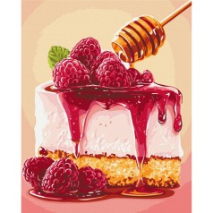 Картина за номерами "Малиновий чізкейк" BS54445, 40х50 см