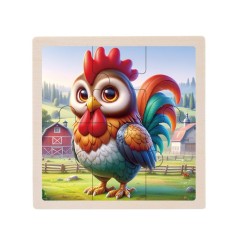 Детский деревянный пазл-вкладыш 