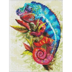 УЦІНКА! Алмазна мозаїка "Яскравий хамелеон" AMO7457-UC 30х40 см