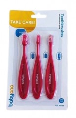 Зубные щеточки набором (Красный / синий) 3 шт.