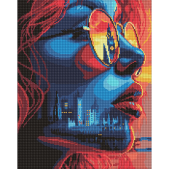 Алмазна мозаїка "Захід сонця в Лондоні" Ідейка AMO8064 40х50 см                                       