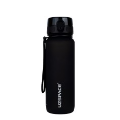 Пляшка для води UZSPACE 3053(Black) 800 мл, чорна