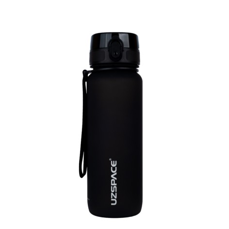 Бутылка для воды UZSPACE 3053(Black) 800 мл, черная