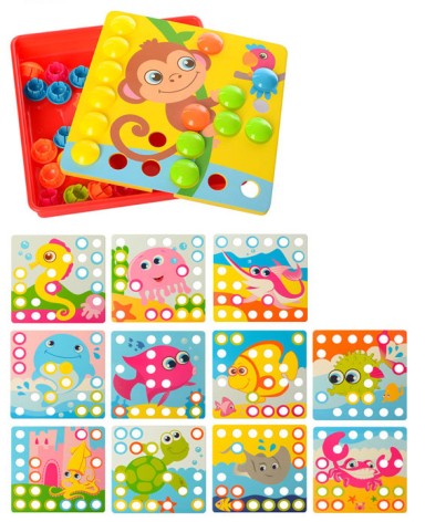 Детская развивающая мозаика SK 0003, 35 фишек 0003B
