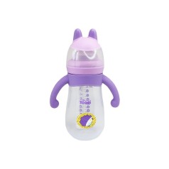 Пляшечка пластикова з силіконовими ручками MGZ-0200(Violet) 260 мл