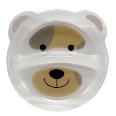 Дитяча секційна тарілочка "Ведмідь" 6000_ведмідь_білий