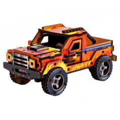 Дерев'яний 3D конструктор "Turbo off-road" Puz-00972, 87 деталей