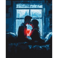 Картина за номерами "Серця, що з'єднались" BS54219, 40х50 см