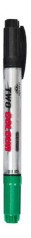 2-х сторонний маркер CY-1000 для доски    Черно-зеленый
