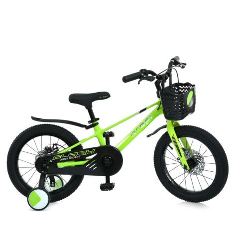 Велосипед детский Flash MB 1683 NEON GREEN, колеса 16 дюймов