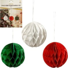 Набір підвісних паперових новорічних прикрас "Янголятко" CG-7, 3 шт