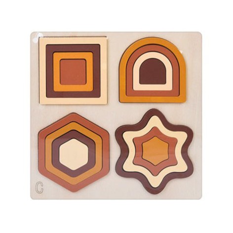 Дерев'яна іграшка Геометрика MD 0743C, розмір 22,5х22,5 см