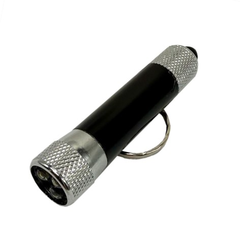 Дитячий ліхтарик-брелок 518-3 (Black) розмір 6,5 см, чорний