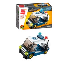 Конструктор Qman 1801-1-8 поліція, транспорт, 45-49 деталей  Мінікар