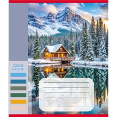 Зошит загальний "Кольори гір" 060-610093K-5 в клітинку, 60 аркушів