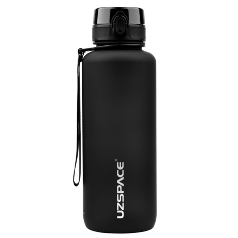 Пляшка для води UZSPACE 3056(Black) 1500 мл, чорна