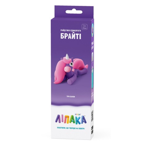 Набор самозатвердевающего пластилина Радужные единороги Брайти ЛИПАКА 30137-UA01