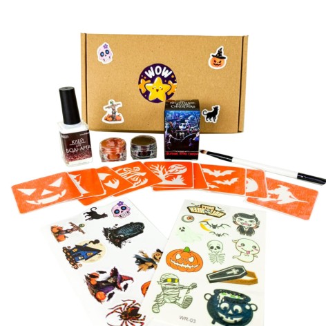 Набір для біо-тату "Wow Box Хелловін для 1 дитини" wow-box-halloween-1
