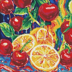 Алмазна мозаїка "Соковита насолода" AMO8252, 40х40 см