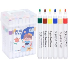 Маркеры акриловые W820-48 круглый наконечник 48 цветов