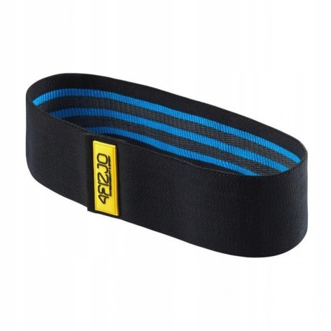 Гумка для фітнесу та спорту з тканини 4FIZJO 4FJ0070 Hip Band 15-20 кг Black/Blue