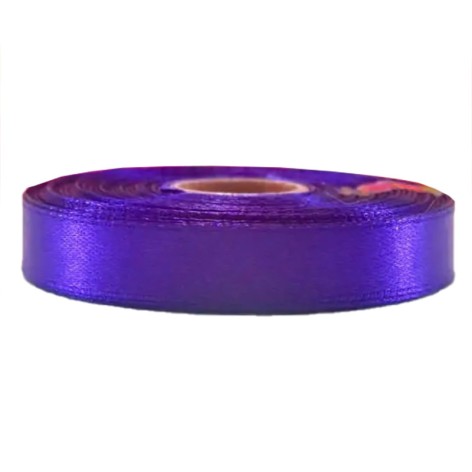 Атласна стрічка для рукоділля АБ-612, 1,2см x 23 м, Фіолетовий