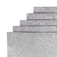 Фоаміран для творчості А4 17GLA4-016 срібло 1,7х0,1 мм 