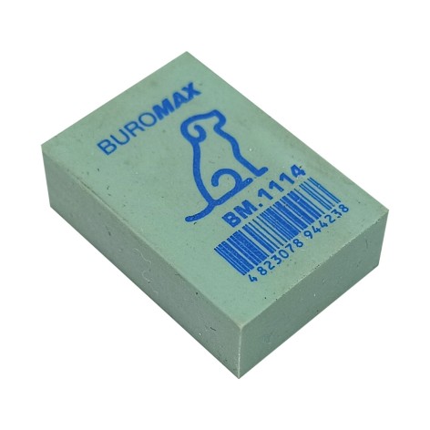 Гумка шкільна BM.1114 зелена, м'яка 