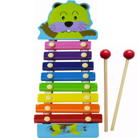 Детская игрушка Ксилофон MD0712 деревянный Бобер