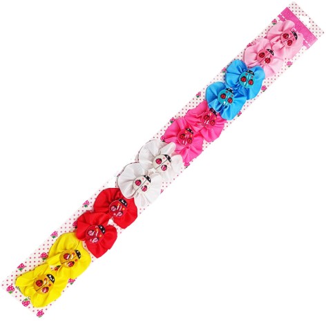 Детские резинки для волос «Божья Коровка» 0108-125, 6 пар