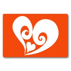 Трафарет для біо-тату Сердечко c053-15*20см, розмір 15х20 см