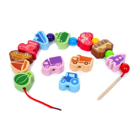 Деревянная игрушка шнуровка 