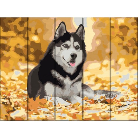 Картина по номерам по дереву 